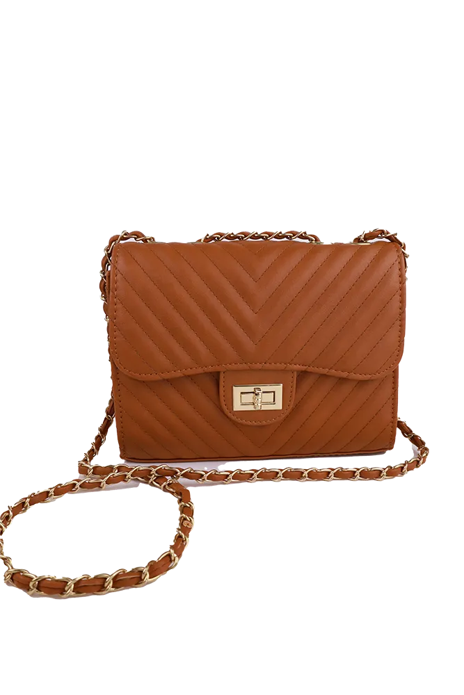 V Stitch Crossbody with Wallet Set