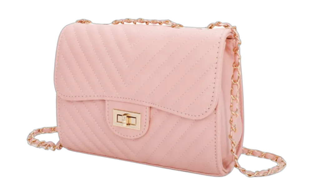 V Stitch Crossbody with Wallet Set