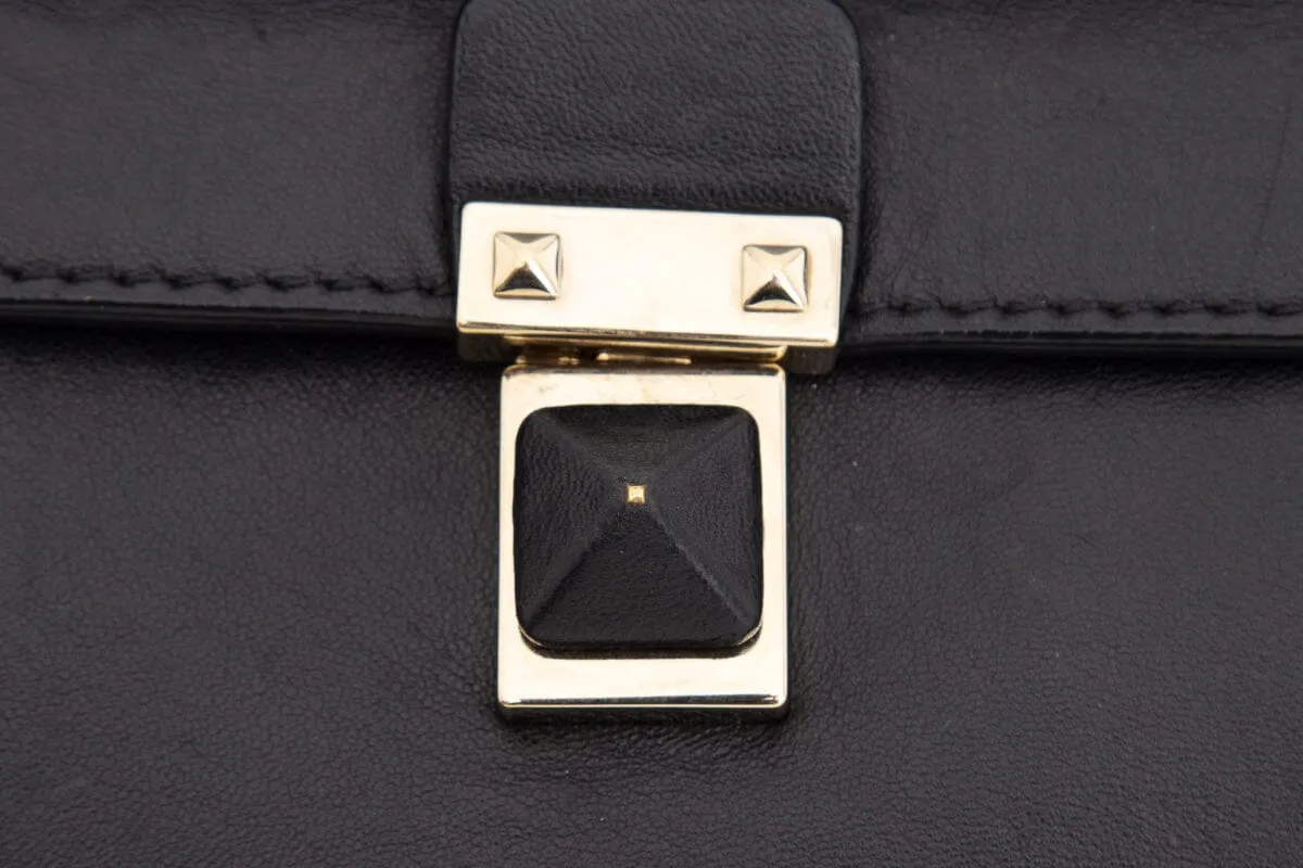 Valentino Black Rockstud Wristlet