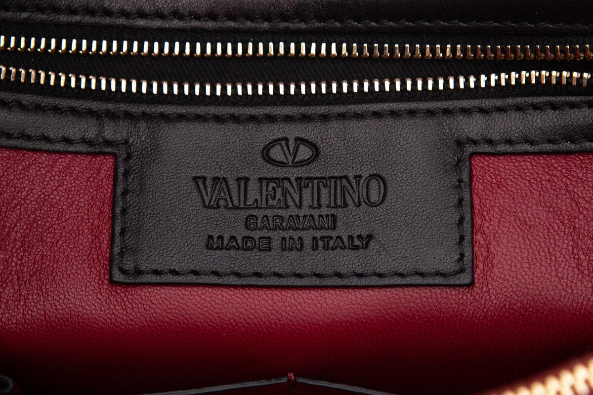 Valentino Black Rockstud Wristlet
