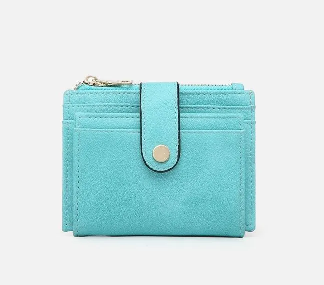 Vegan Leather Sam Mini Snap Wallet/Card Holder