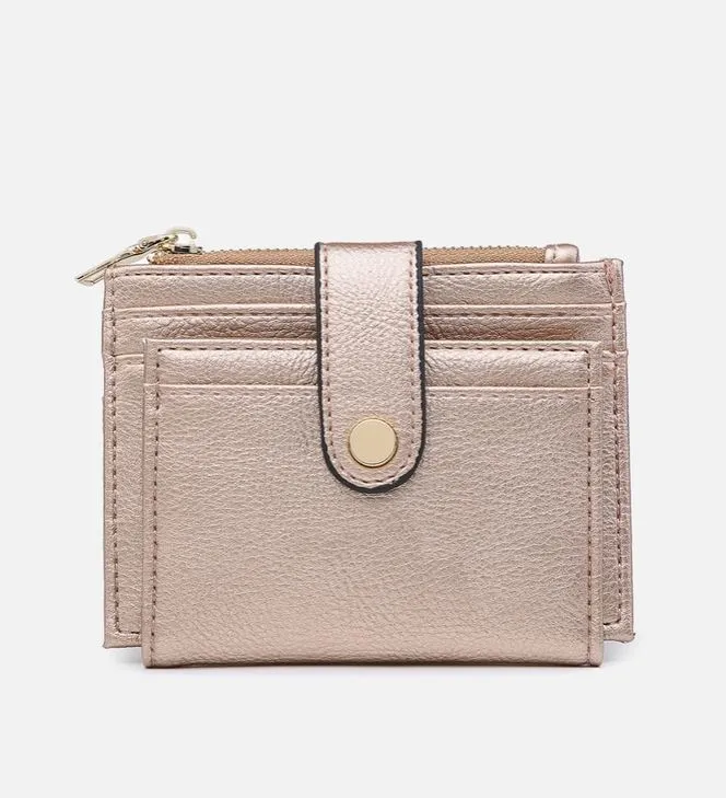 Vegan Leather Sam Mini Snap Wallet/Card Holder