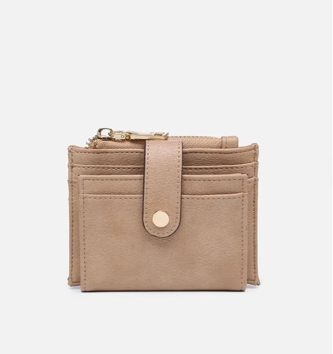 Vegan Leather Sam Mini Snap Wallet/Card Holder