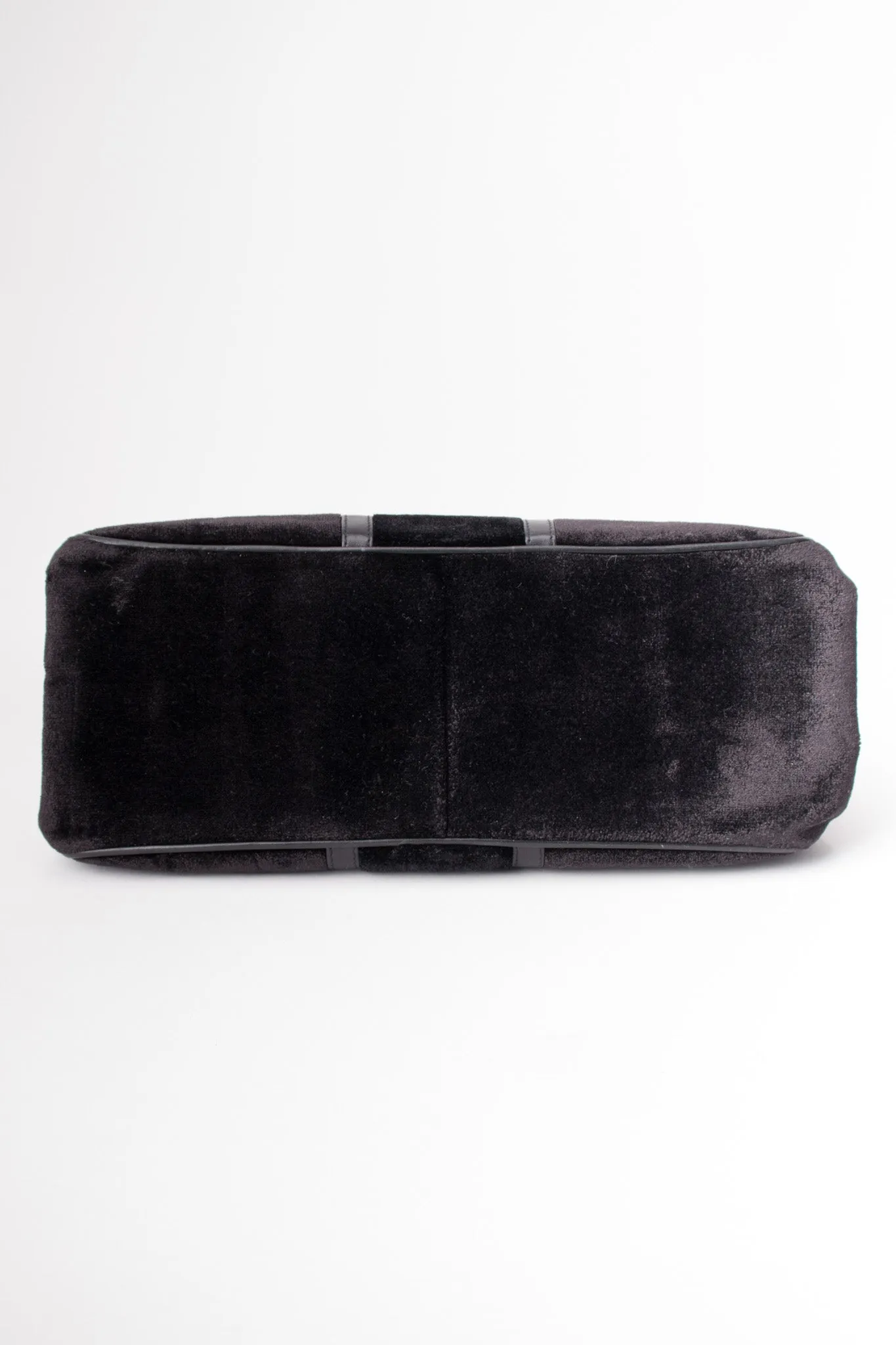 Velvet Hinged Frame Handbag