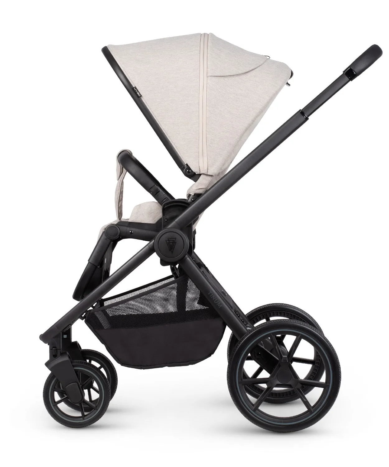 Venicci Tinum Edge bundle with Tiago iSize Car Seat & Base - Dust