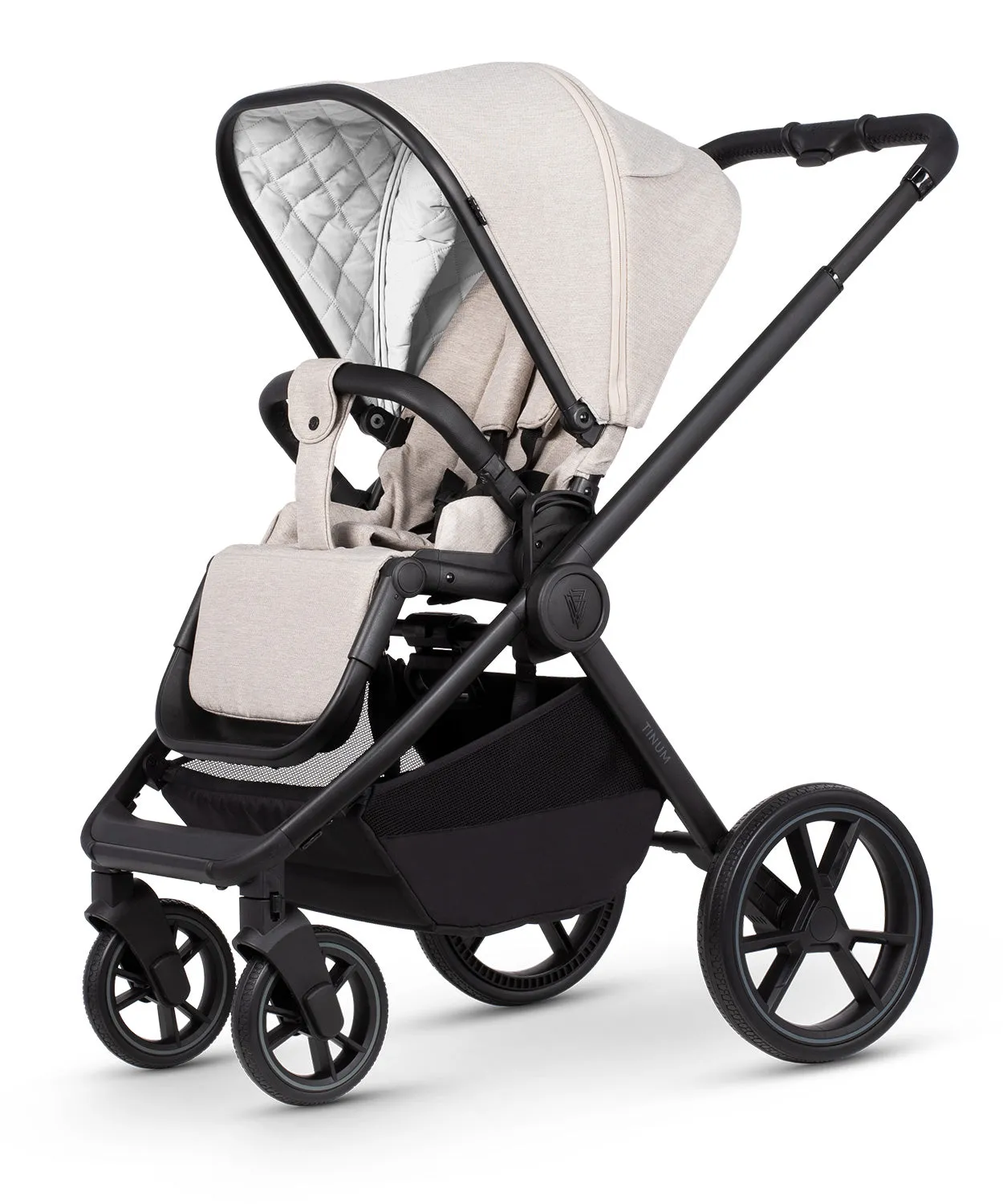 Venicci Tinum Edge bundle with Tiago iSize Car Seat & Base - Dust