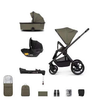 Venicci Tinum Edge bundle with Tiago iSize Car Seat & Base - Moss