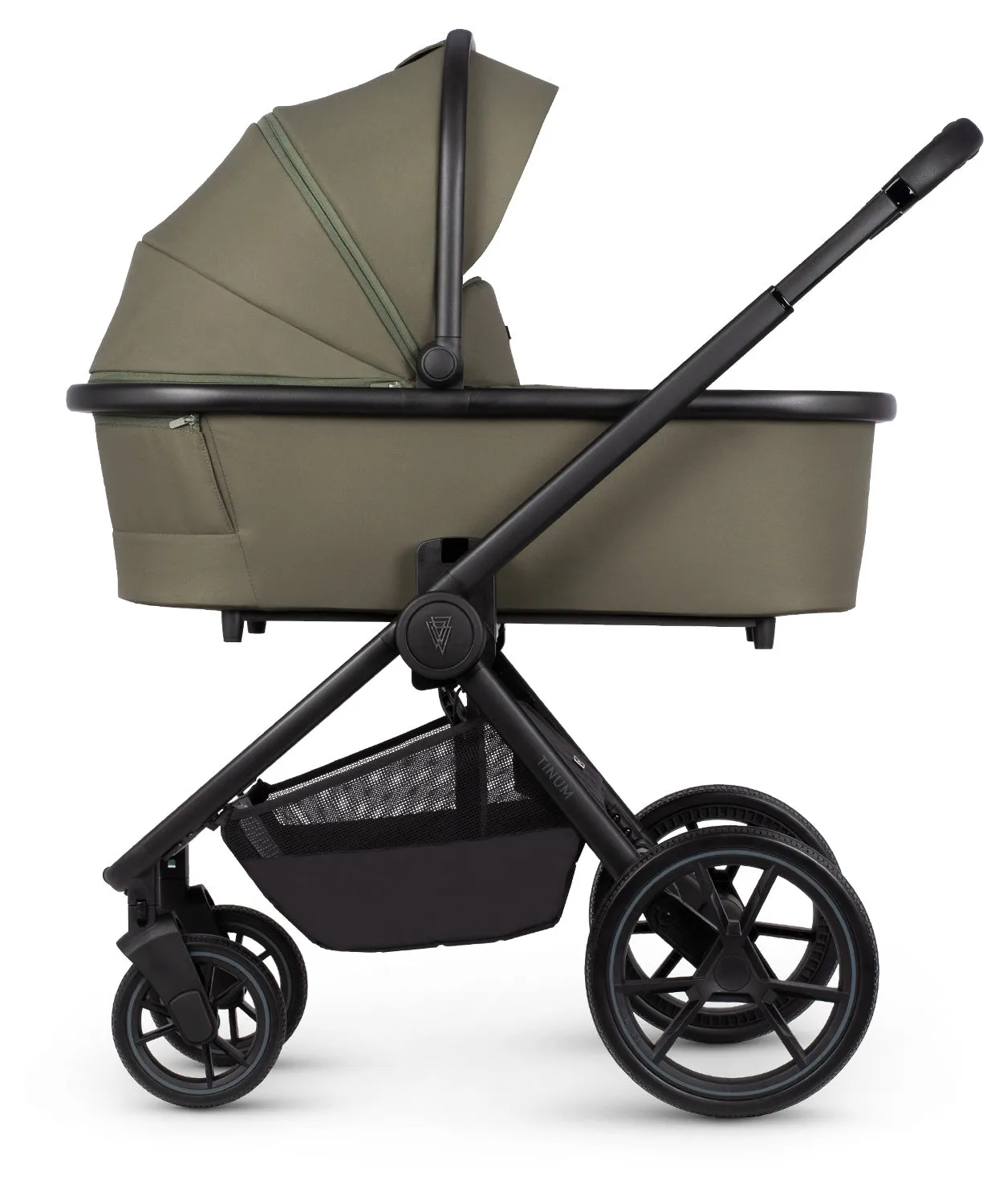 Venicci Tinum Edge bundle with Tiago iSize Car Seat & Base - Moss