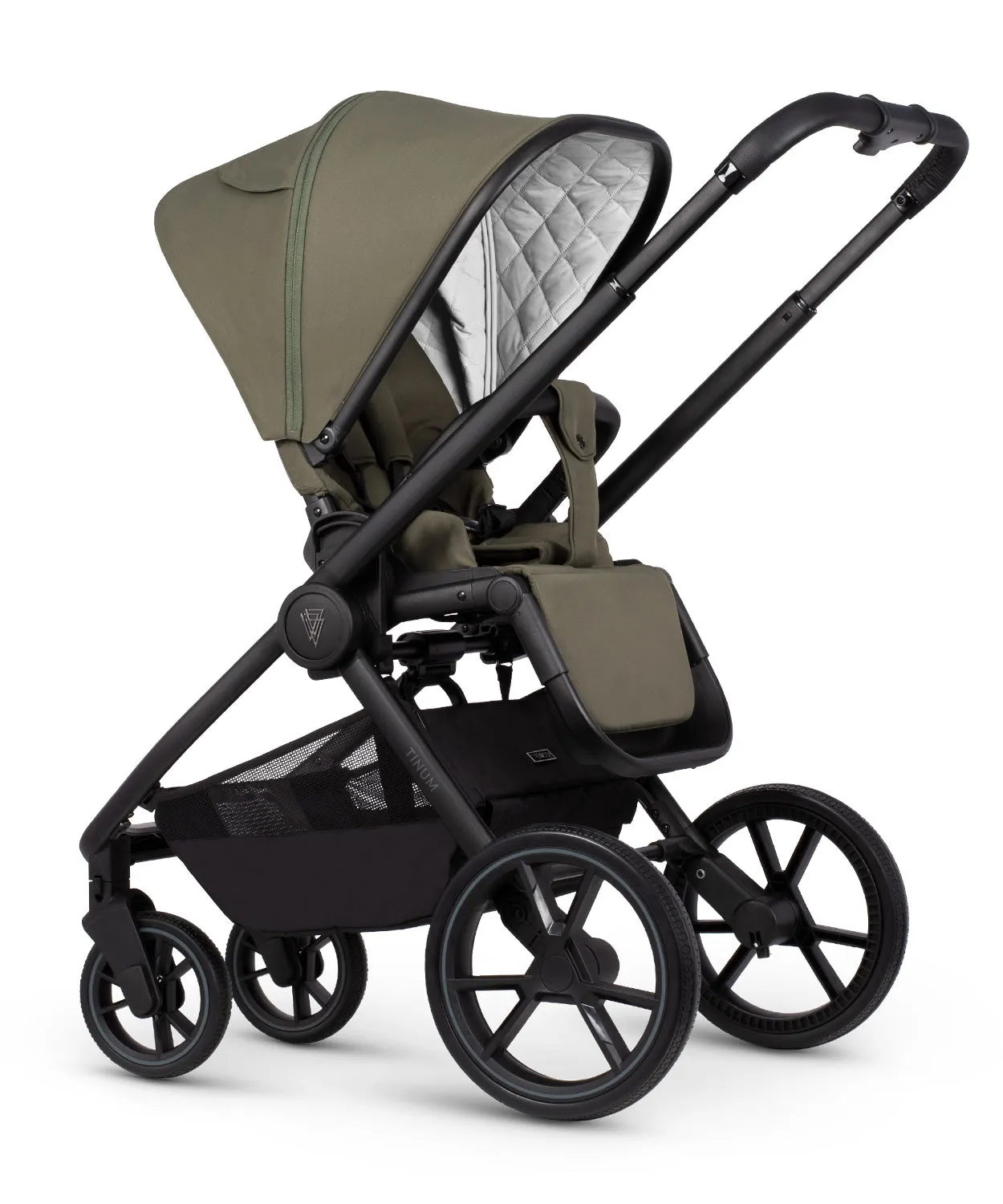 Venicci Tinum Edge bundle with Tiago iSize Car Seat & Base - Moss