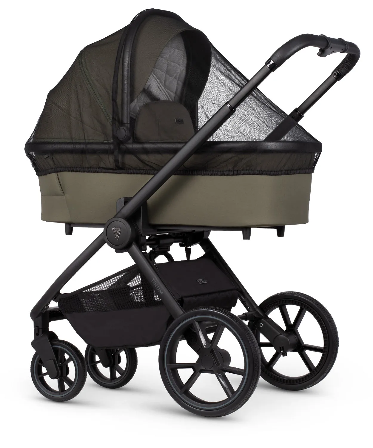 Venicci Tinum Edge bundle with Tiago iSize Car Seat & Base - Moss
