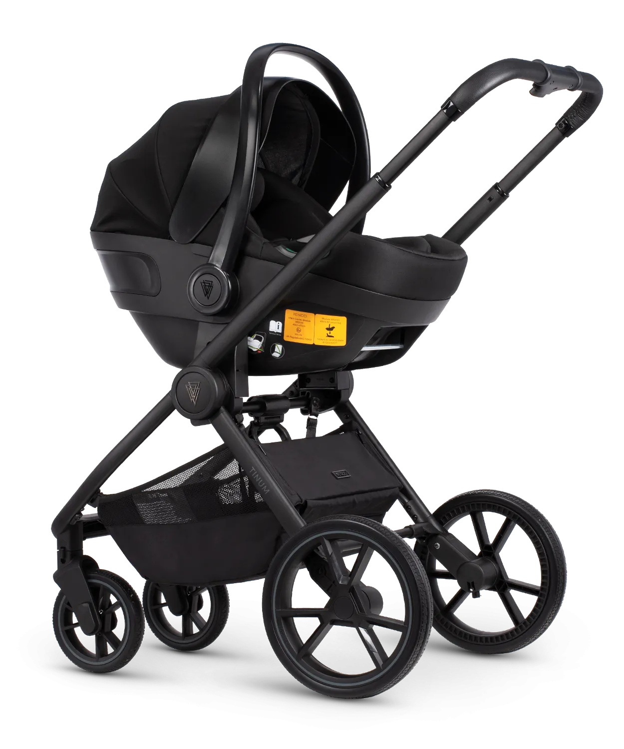 Venicci Tinum Edge bundle with Tiago iSize Car Seat & Base - Moss