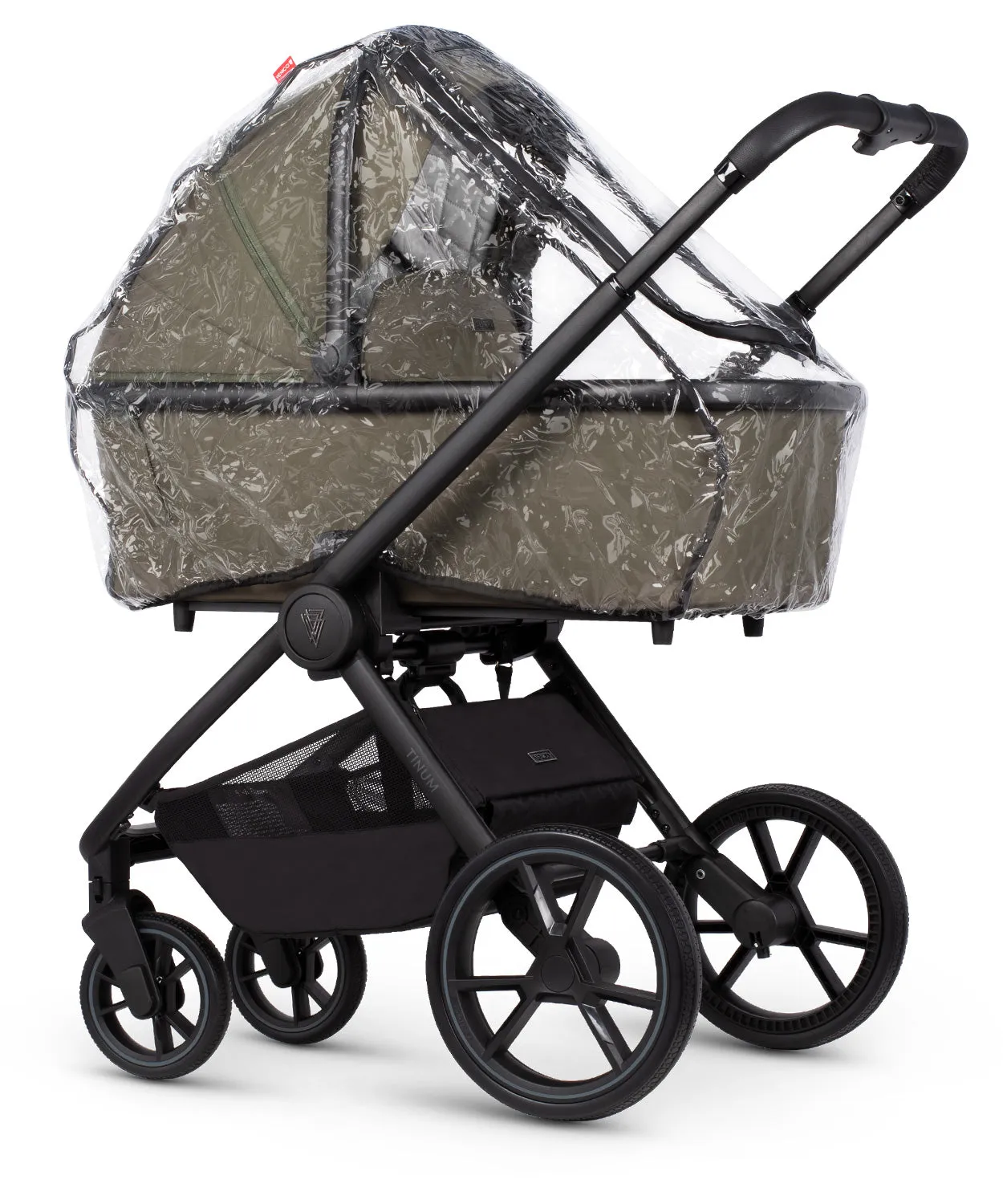 Venicci Tinum Edge bundle with Tiago iSize Car Seat & Base - Moss