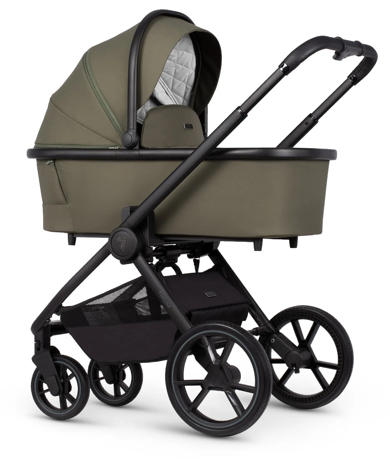 Venicci Tinum Edge bundle with Tiago iSize Car Seat & Base - Moss