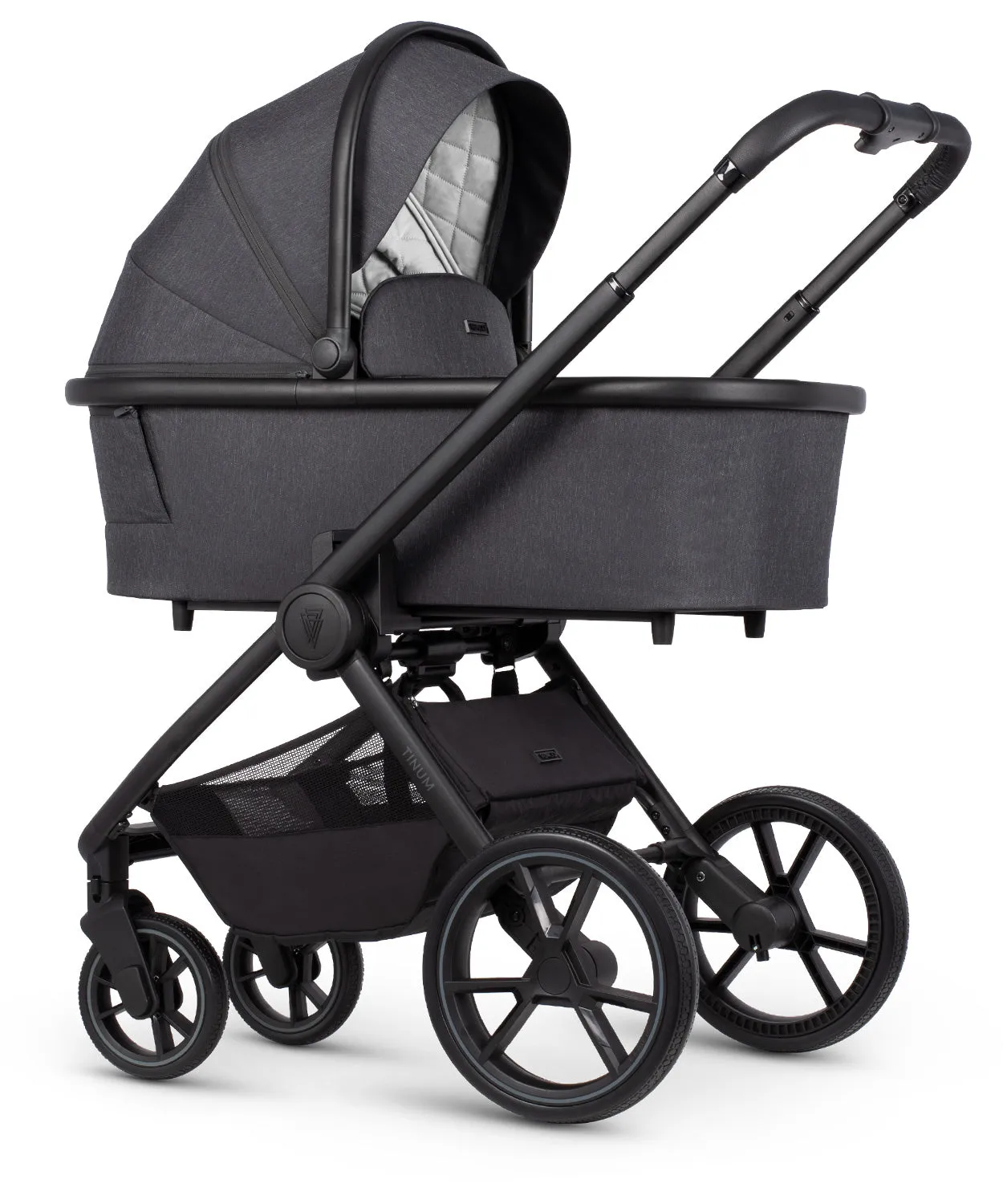 Venicci Tinum Edge bundle with Tiago iSize Car Seat  - Charcoal