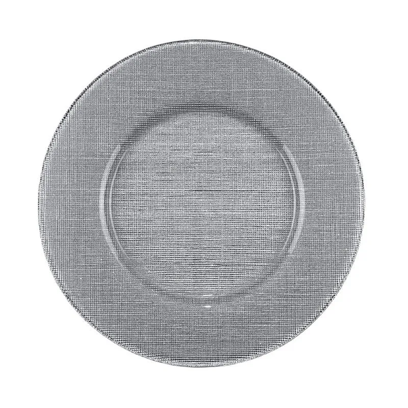 Verona Charger Silver Glitter