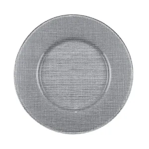 Verona Charger Silver Glitter