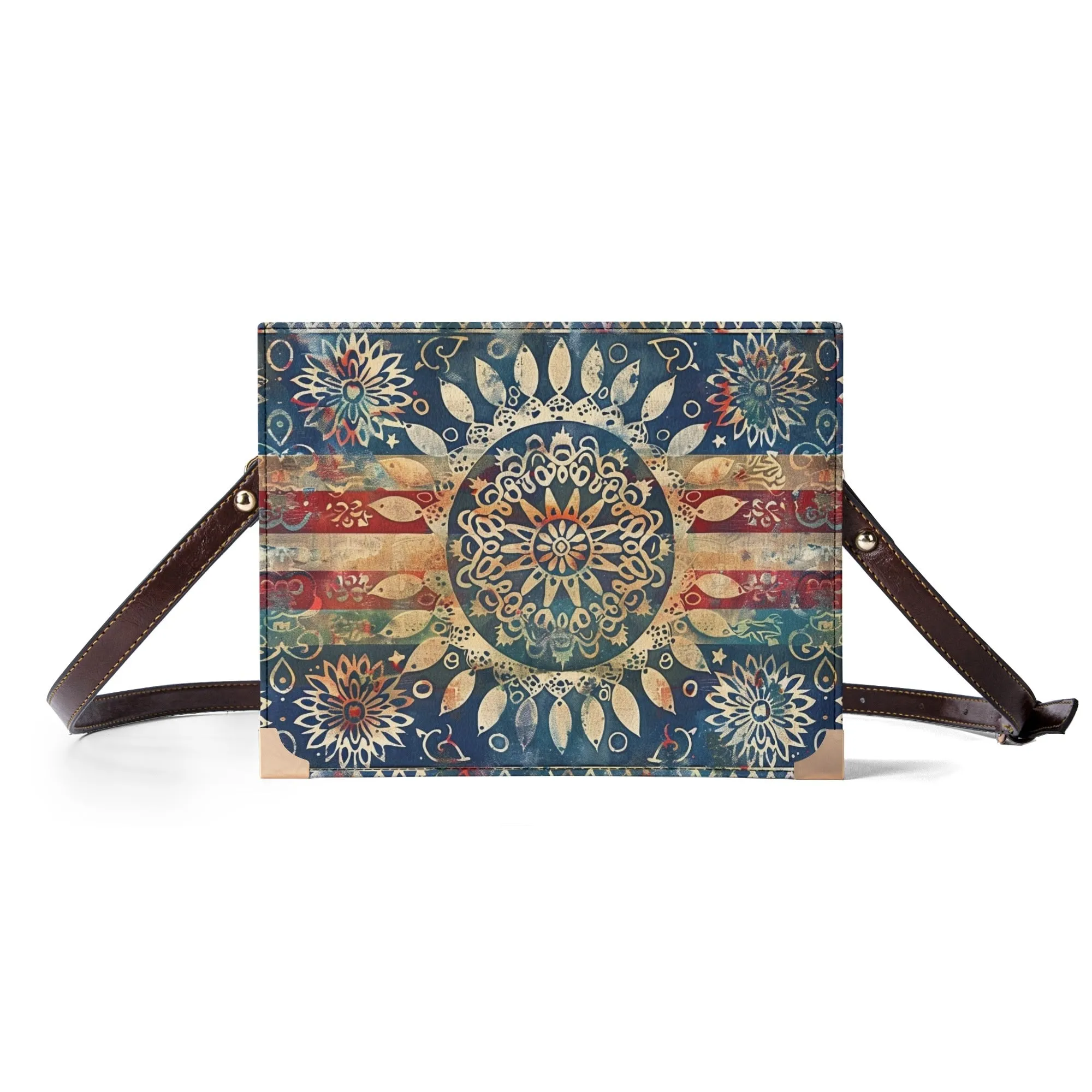 Vibrant Mandala Bible Cover Purse – Boho Style Cross Body Bag