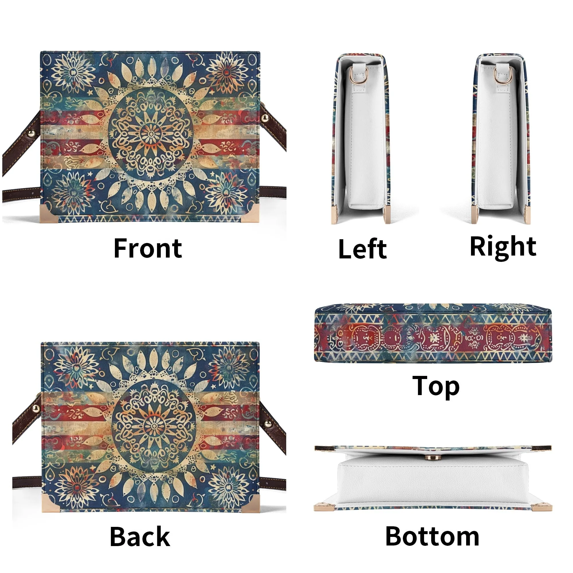 Vibrant Mandala Bible Cover Purse – Boho Style Cross Body Bag