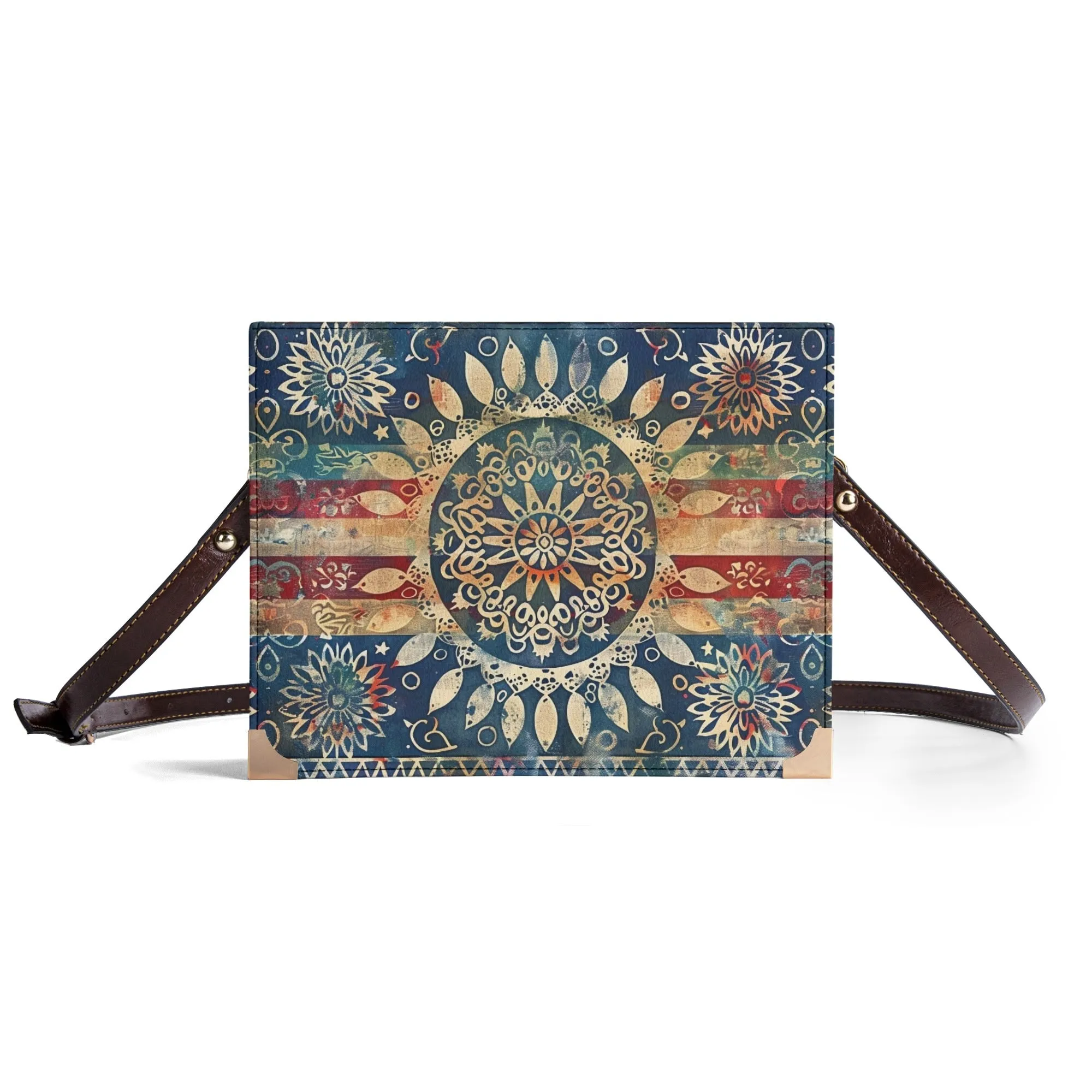 Vibrant Mandala Bible Cover Purse – Boho Style Cross Body Bag
