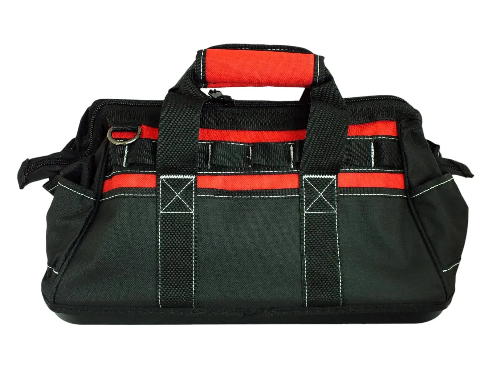 Voche 16" Wide Opening 21 Pocket Tool Bag with Rigid Base and Shoulder Strap
