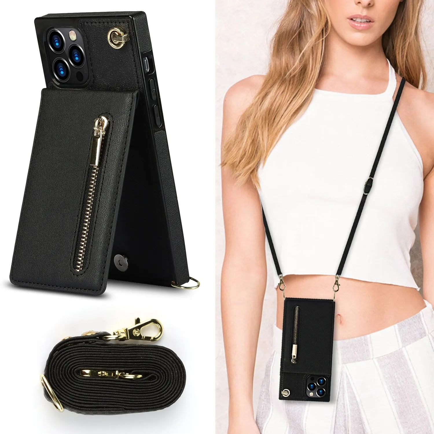 Wallet Phone Case w/Lanyard