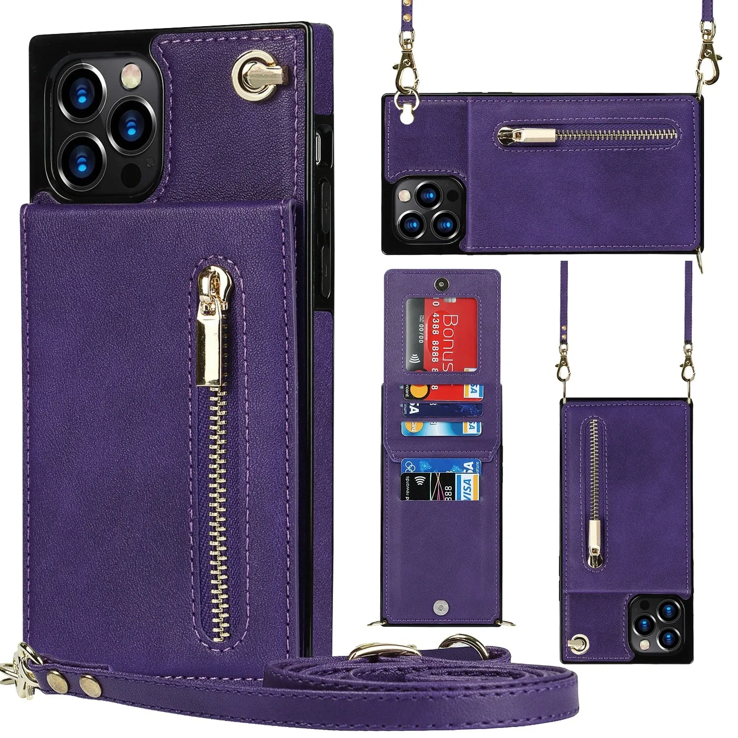 Wallet Phone Case w/Lanyard