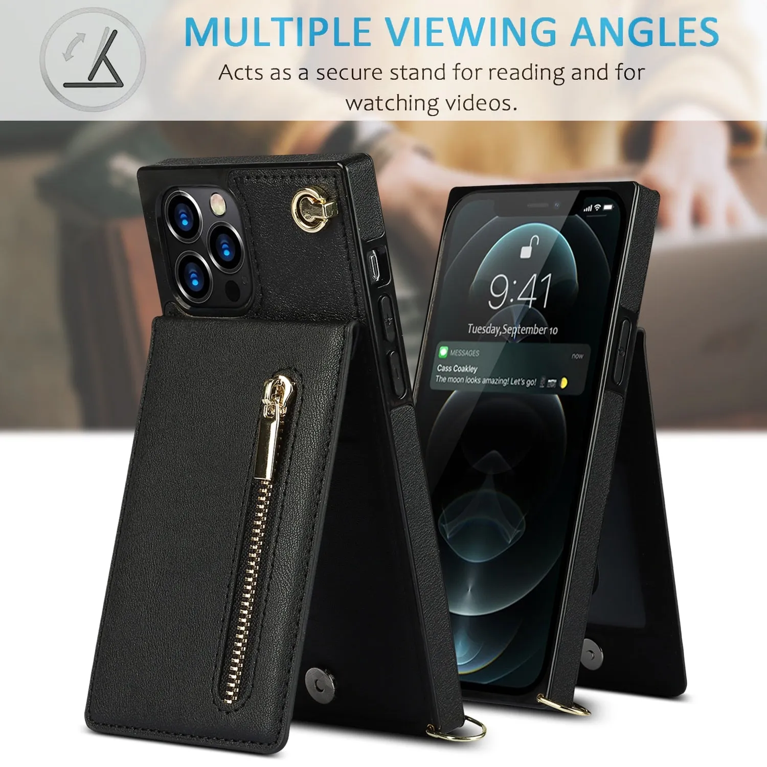 Wallet Phone Case w/Lanyard