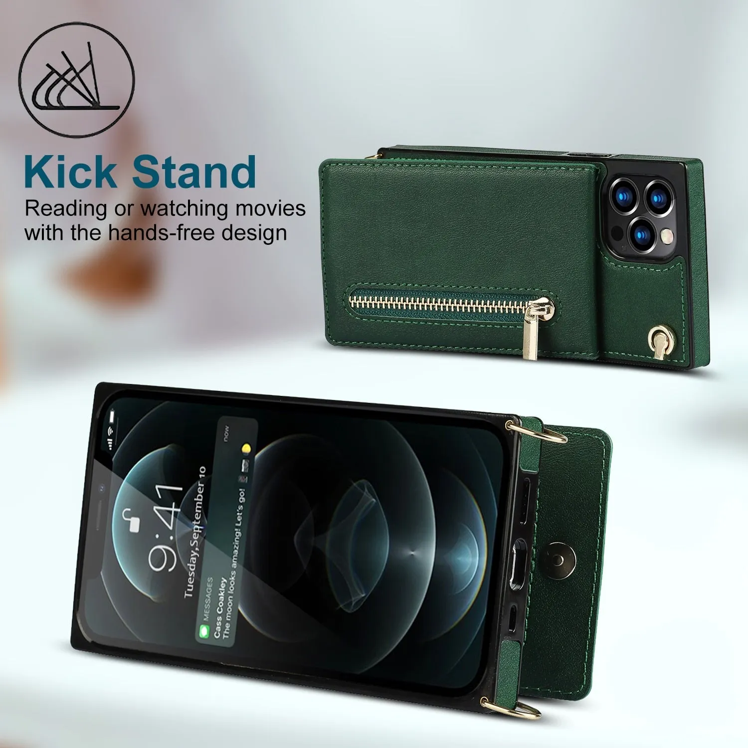 Wallet Phone Case w/Lanyard
