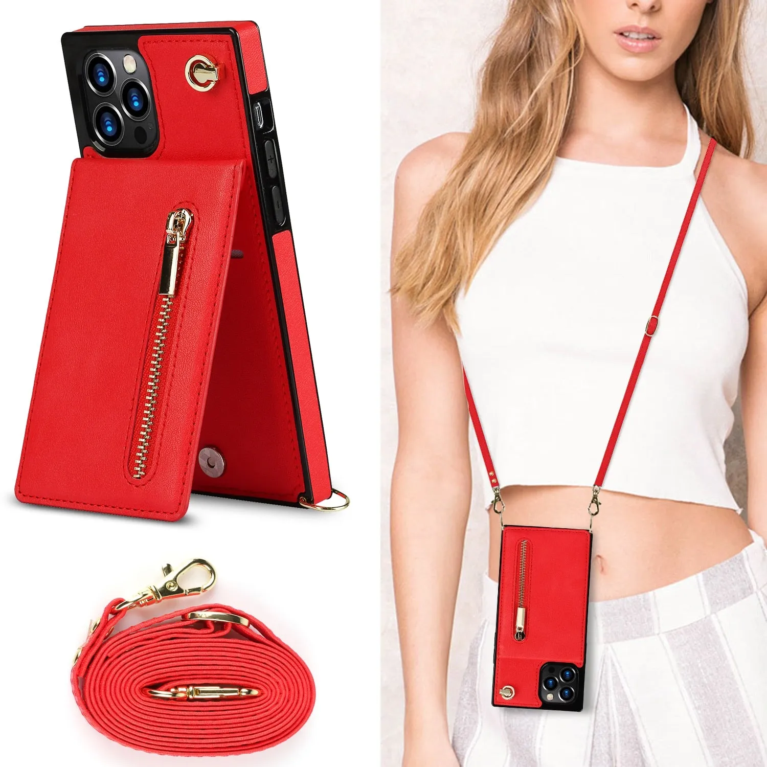 Wallet Phone Case w/Lanyard