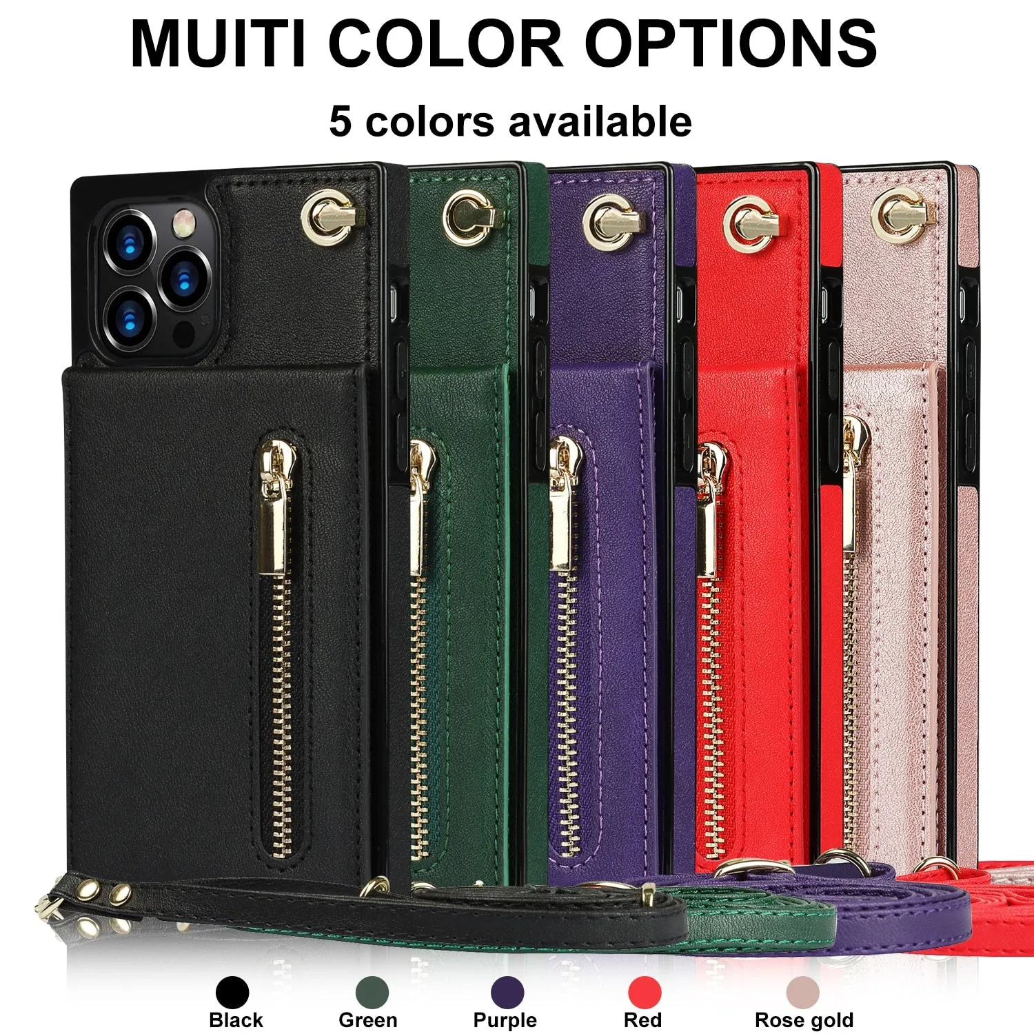 Wallet Phone Case w/Lanyard