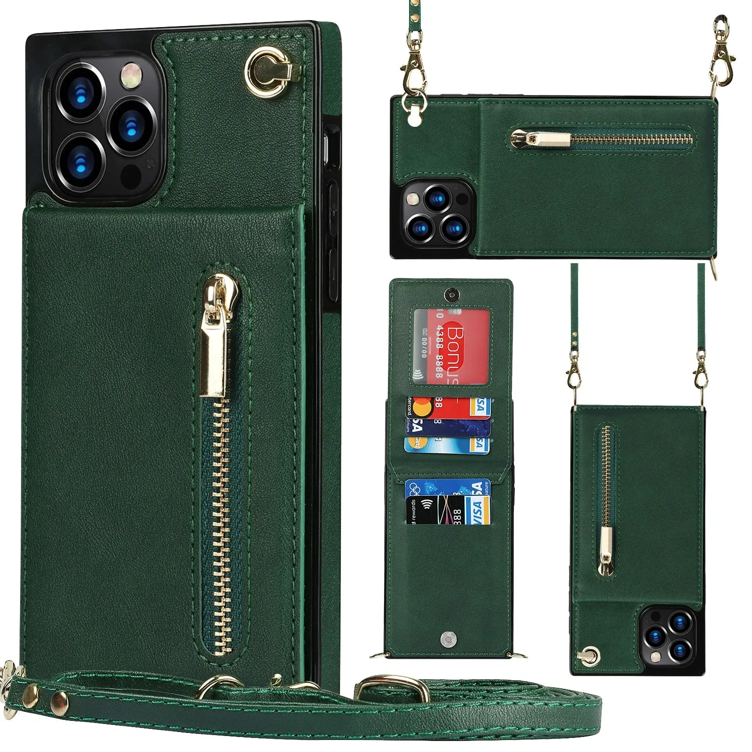 Wallet Phone Case w/Lanyard