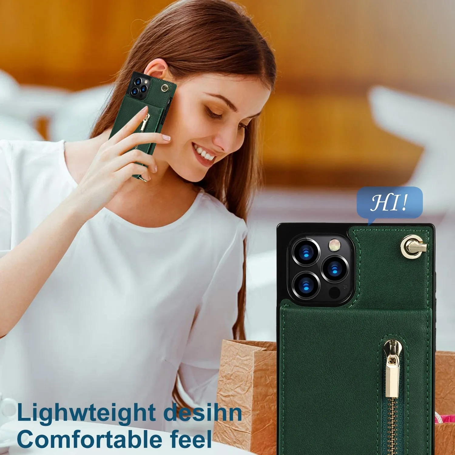 Wallet Phone Case w/Lanyard