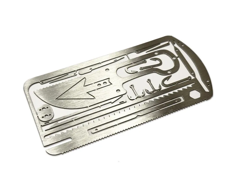 Wallet Size Camping Multipurpose Survival Gear Multitool