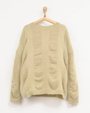 Waterfall Sweater in Lime