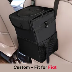 Waterproof Car Trash Can with Lid and Storage Pockets, Custom-Fit For Car, 100% Leak-Proof Car Organizer, Waterproof Car Garbage Can, Multipurpose Trash Bin for Car WAFT234