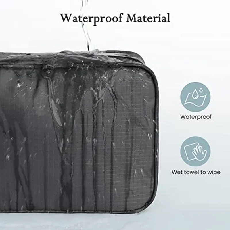 Waterproof Travel Toiletry Bag with 4 Compartments for Men and Women