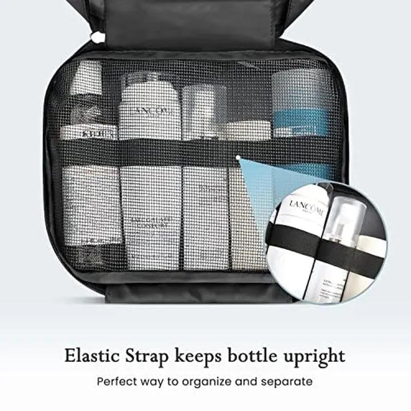 Waterproof Travel Toiletry Bag with 4 Compartments for Men and Women