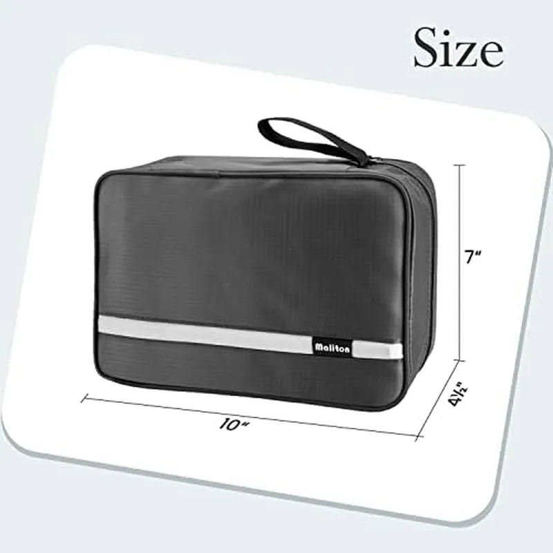 Waterproof Travel Toiletry Bag with 4 Compartments for Men and Women
