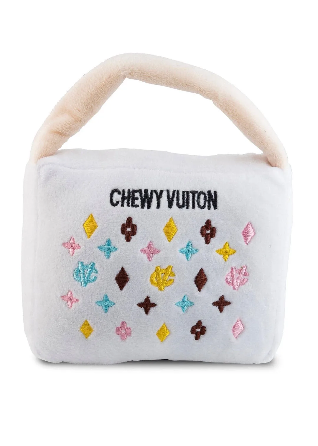 White Chewy Vuiton Handbag