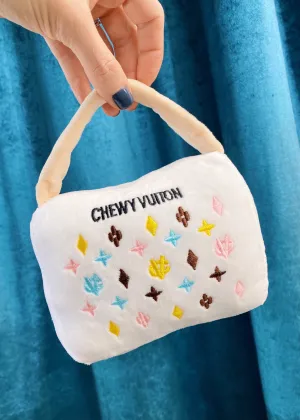 White Chewy Vuiton Handbag