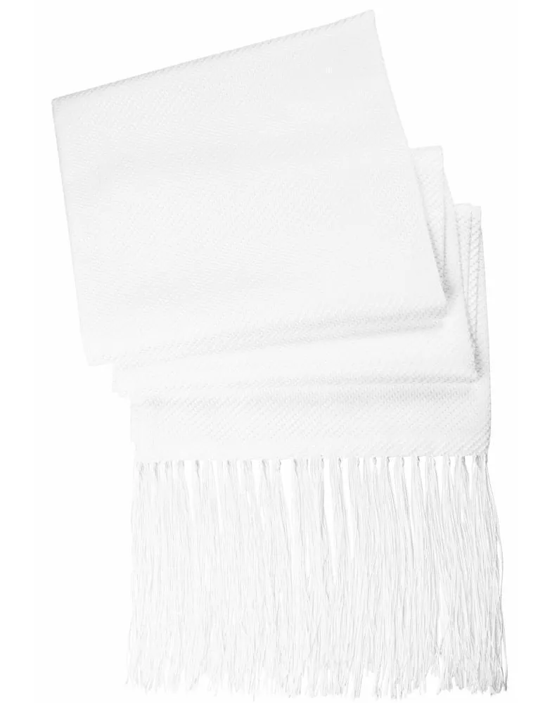 White Venetian Tuxedo Scarf