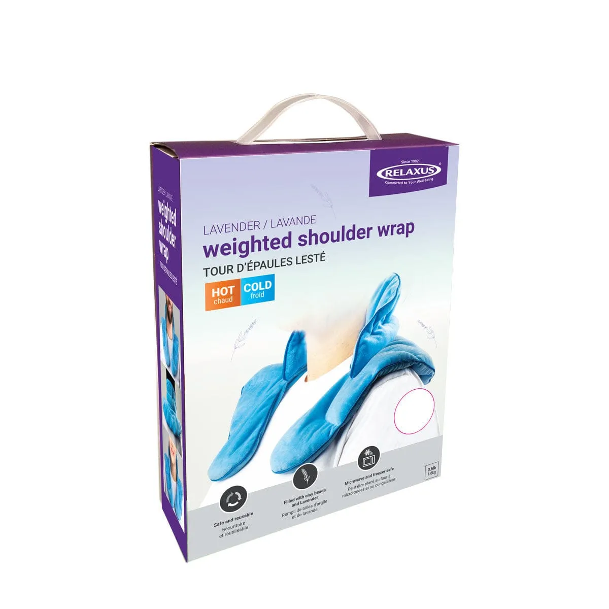 Wholesale Lavender Weighted Shoulder Wrap