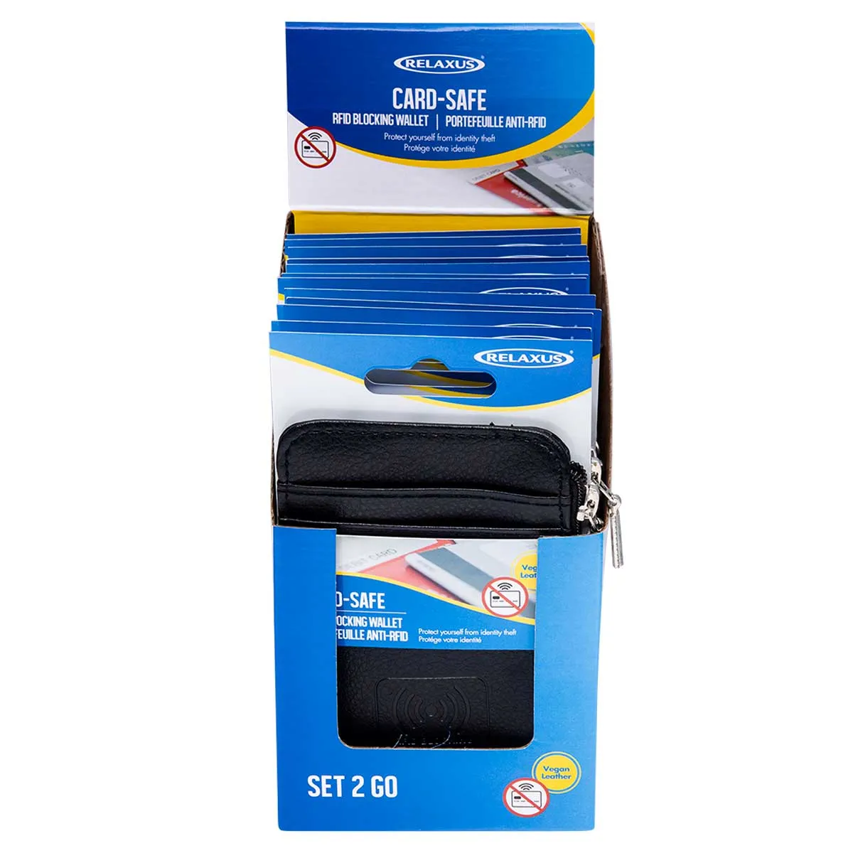Wholesale RFID Card-Safe Wallet Displayer of 12