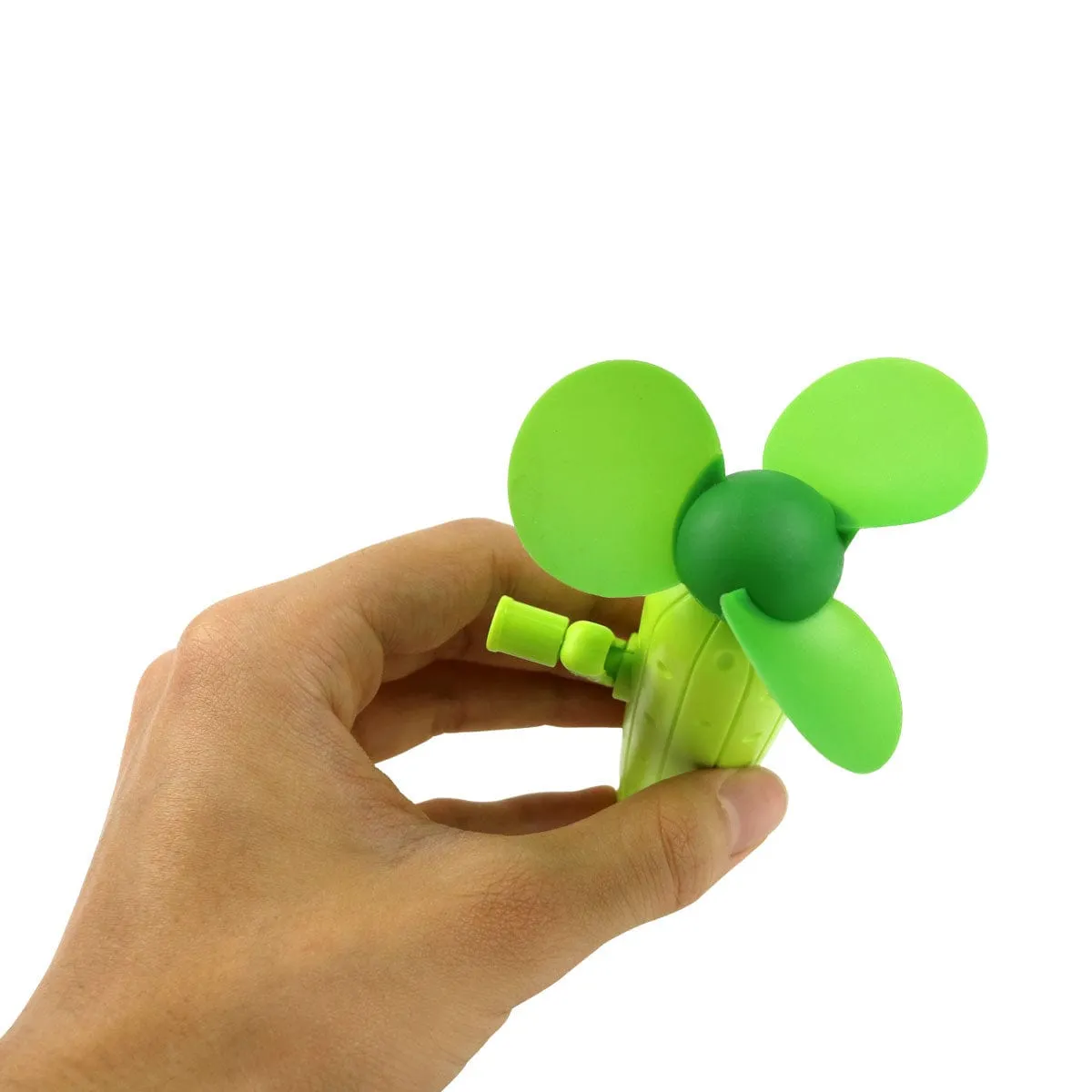 Wholesale Small Personal Wind Up Cactus Fan Displayer of 18
