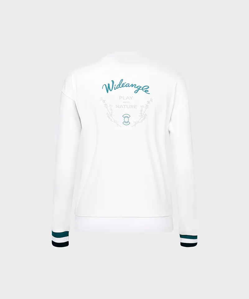 WideAngle: CO Woven Mix Loose Fit Round Sweatshirt - 2 Colors