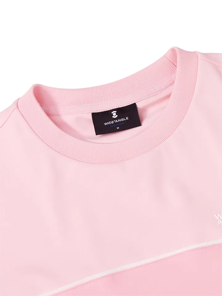 WideAngle: CO Woven Mix Loose Fit Round Sweatshirt - 2 Colors