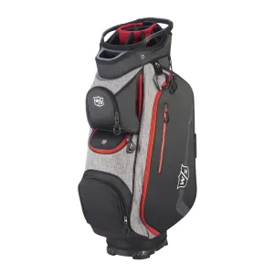 Wilson Staff Xtra Cart Bag, Black / Grey / Red, 14-way Divider   Putter well