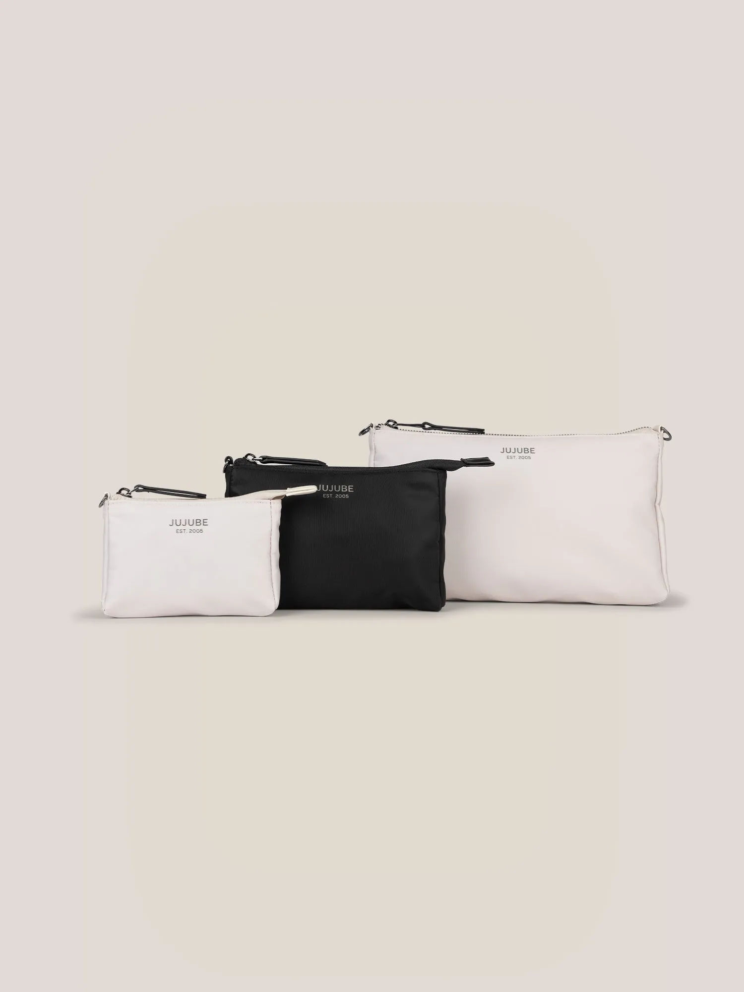 Witney Carson 3-piece Pouch Set | Cloud & Black