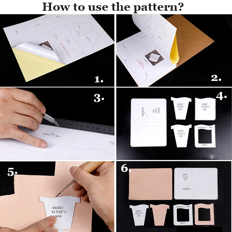Women Leather Pattern Leather Wallet Patterns Long Wallet Leather Craft Patterns Leather Templates