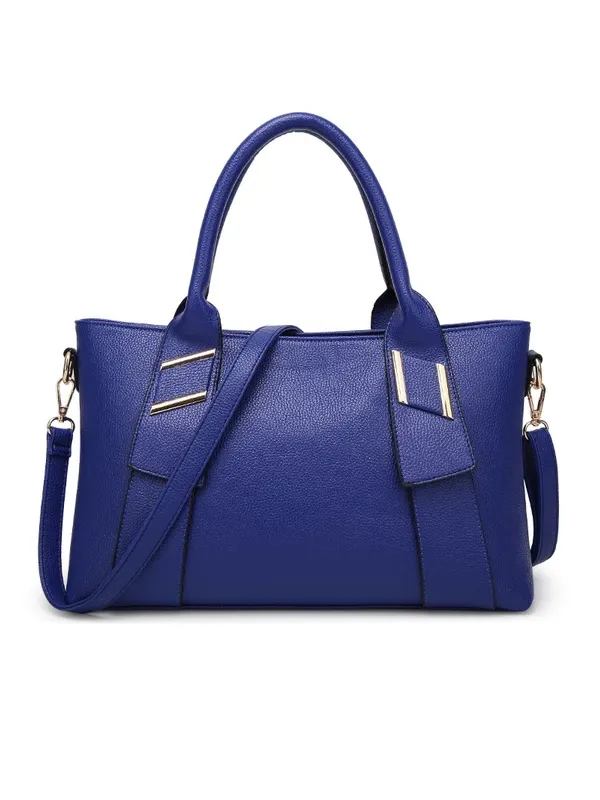 Women's Leather Handbag Solid Color